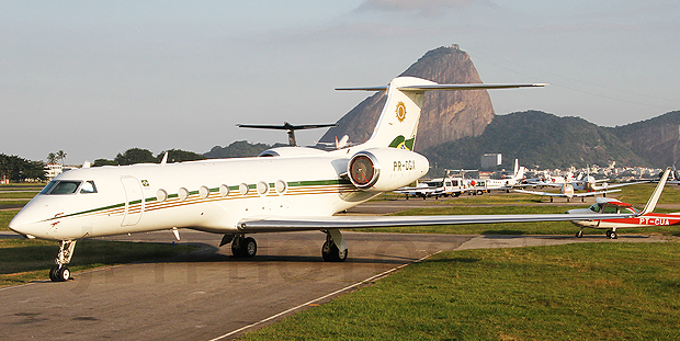 Aeronave PR-OGX, do empresario Eike Batista, usada pelo ex-governador Srgio Cabral