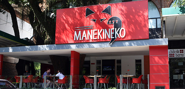 Fachada do restaurante Manekineko