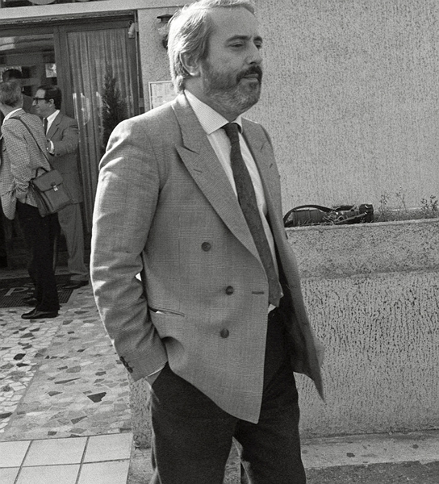 O juiz italiano Giovanni Falcone em foto de 1986