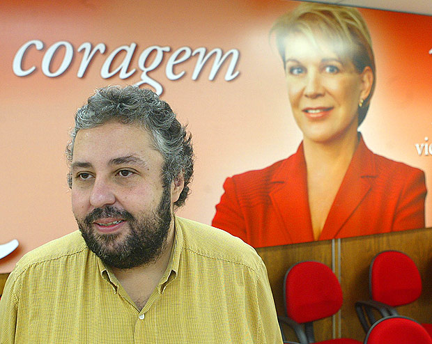 Vlademir Garreta em campanha da ento prefeita Marta Suplicy pela reeleio em So Paulo