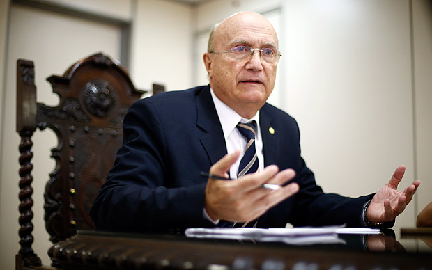 O deputado Osmar Serraglio (PMDB-PR), exonerado do cargo de ministro da Justiça