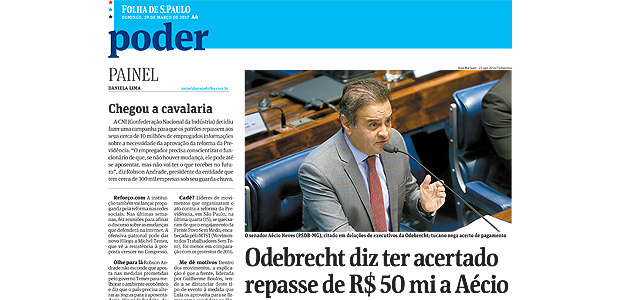 Odebrecht diz ter acertado repasse de R$ 50 milhões a Aécio