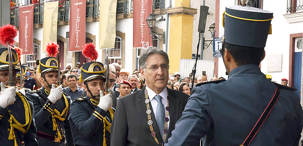 O governador de Minas Gerais, Fernando Pimentel (PT), durante cerimnia da Inconfidncia em Ouro PretoVeronica Manevy/Imprensa MG