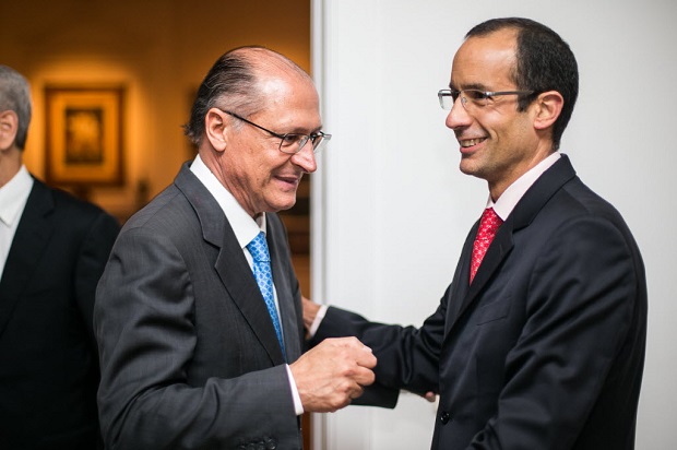 Sao Paulo, SP, Brasil 15/09/2014 - Geraldo Alckmin e Marcelo Odebrecht - Jantar em torno do governador Geraldo Alckmin. (Foto: Bruno Poletti/folhapress, Mnica Bergamo)***EXCLUSIVO FOLHA***