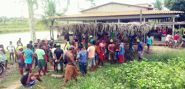 Indios no Povoado de Bahias, em Viana, no Maranhao