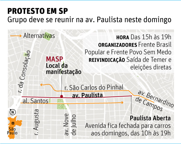 PROTESTO EM SO PAULO - Grupo deve se reunir na av. Paulista neste domingo