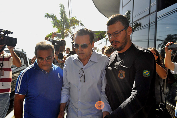 O ex-deputado Henrique Eduardo Alves, preso pela Polcia Federal em 6 de junho