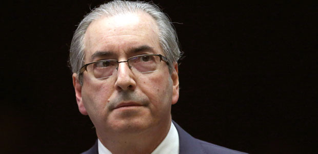 FILE - In this Sept. 12, 2016 file photo, Brazil's former President of the Chamber of Deputies Eduardo Cunha takes a break during the presentation of his defense at the Chamber of Deputies in Brasilia, Brazil. Cunha, who's in custody awaiting trial in a corruption case, has told a court that he has a brain aneurism. But on Wednesday, Feb. 8, 2017, prison official Luiz Alberto Cartaxo de Moura says Cunha refused tests. (AP Photo/Eraldo Peres, File) ORG XMIT: XLAT101