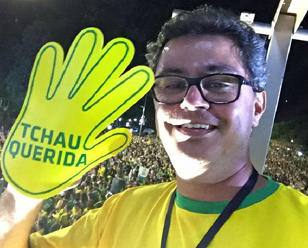 O ex-candidato a vereador Silvio Fernandes, líder do MBL em GO, que dirige órgão em Goiânia