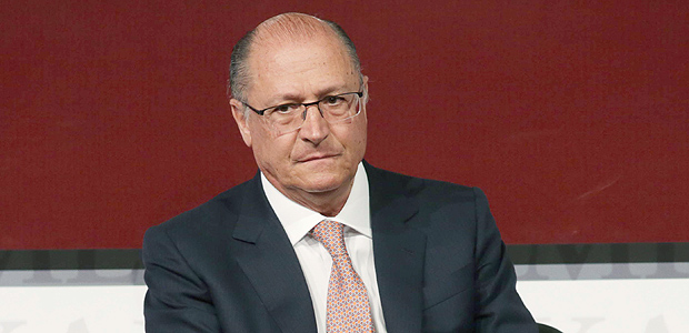 O governador Geraldo Alckmin durante evento em So Paulo