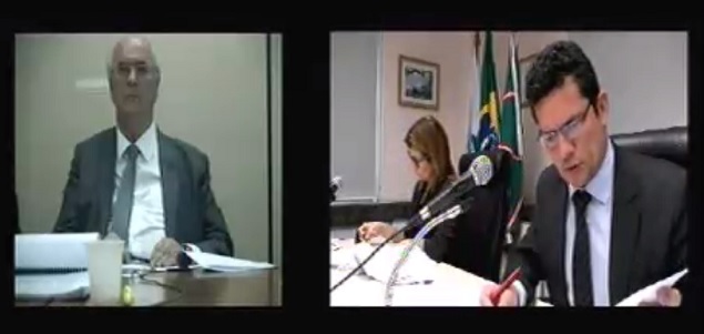 Depoimento por videoconferncia do advogado Roberto Teixeira ao juiz Sergio Moro nesta tera 19-9