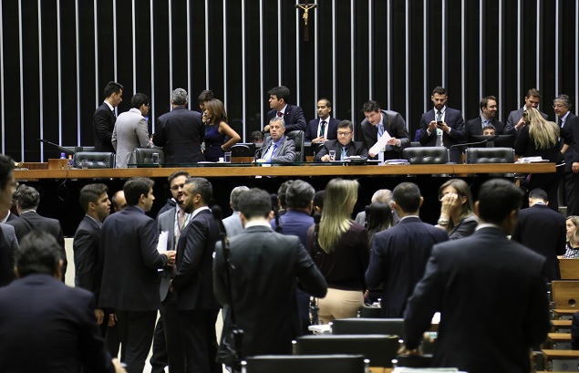 Plenário da Câmara dos Deputados durante votação
