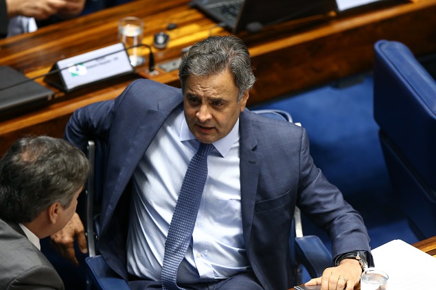 O senador Aécio Neves (PSDB-MG), que foi afastado pelo Supremo