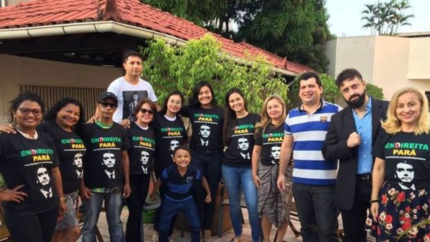 Grupo Endireita Par criou um sistema de segurana para a estadia de Bolsonaro em Belm