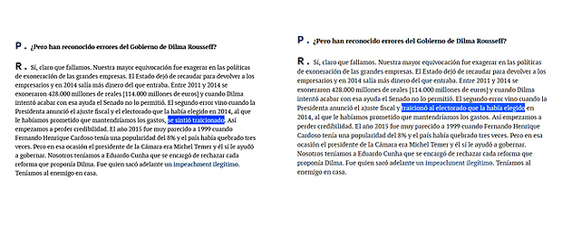 La declaracin de Lula da Silva sobre Dilma Rousseff fue corregida por el diario espaol "El Mundo"