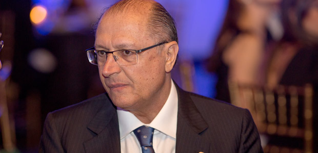 O governador Geraldo Alckmin, que participou de evento em Recife