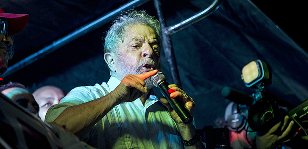 El ex presidente Lula da Silva durante un acto en la ciudad de Campos, en Ro de Janeiro