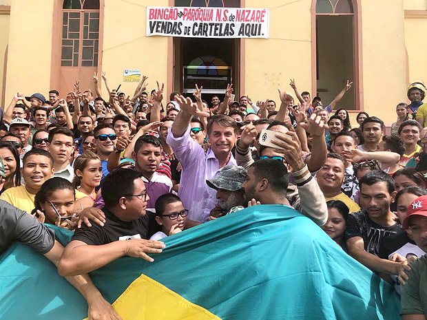 El diputado Jair Bolsonaro, en un acto en Manaos