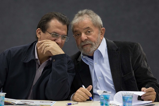 O ex-prefeito de So Bernardo do Campo Luiz Marinho e o ex-presidente Lula