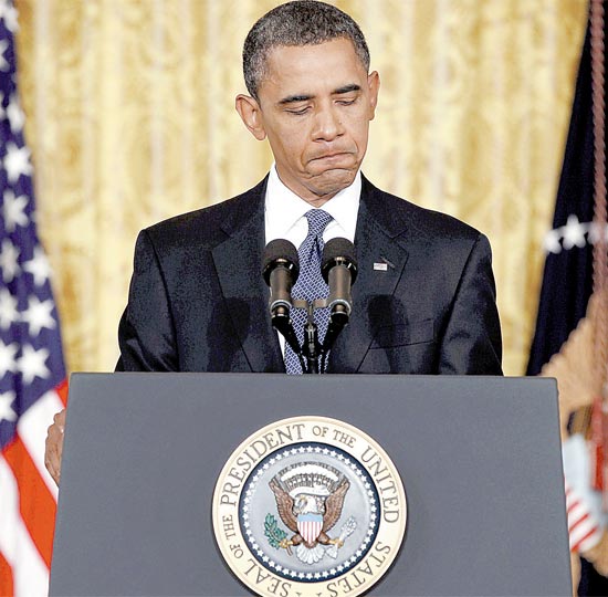 O presidente Barack Obama durante entrevista na Casa Branca; ele pediu apoio  continuidade no corte dos impostos