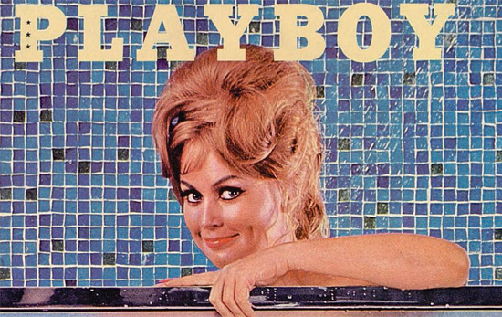 Detalhe da capa de outubro de 1963 da 'Playboy' americana, que estreou no iPad com aplicativo em HTML5