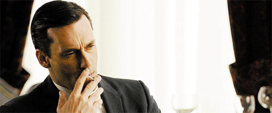 O ator Jon Hamm em cena da série "Mad Men", criada por Matthew Weiner