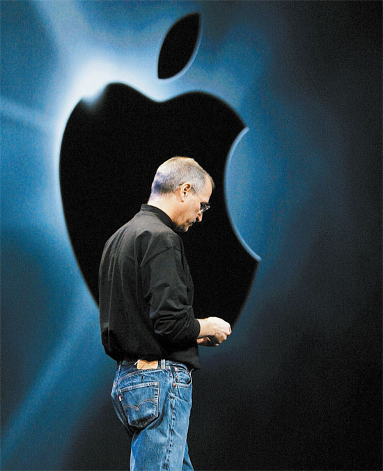 Steve Jobs em evento de apresentação da Apple, em San Francisco, em 2007