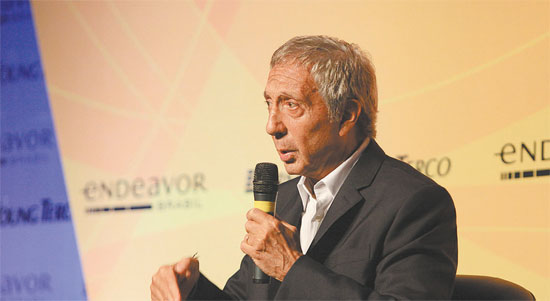 O empresrio Ablio Diniz, durante o evento em So Paulo realizado em outubro