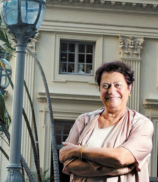 A escritora Ana Maria Machado, presidente eleita da ABL, na sede da casa