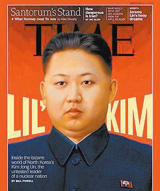 Kim Jong-un, na capa da 'Time' de fevereiro deste ano
