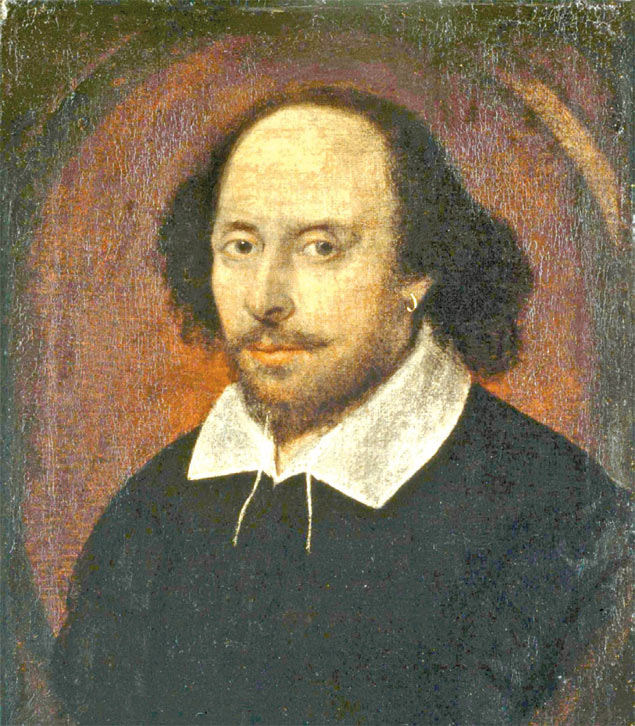 nico retrato de Shakespeare feito em vida, de 1600-1610