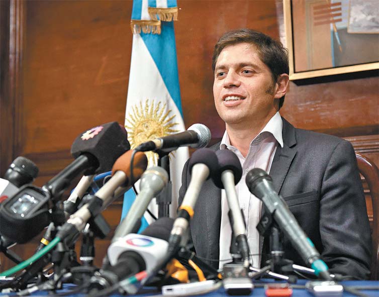Em entrevista coletiva, o ministro da Economia, Axel Kicillof, negou que a Argentina tenha dado o calote