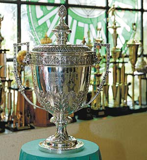 A taa da Copa Rio na galeria do Palmeiras 