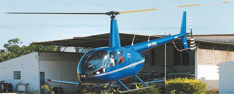 O helicptero Robinson comprado em 2013 por uma empresa controlada pelo doleiro Alberto Youssef