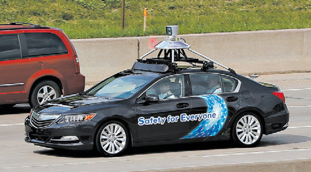 Empresas como a Acura testam tecnologia autnoma que assume a direo de automveis na estrada