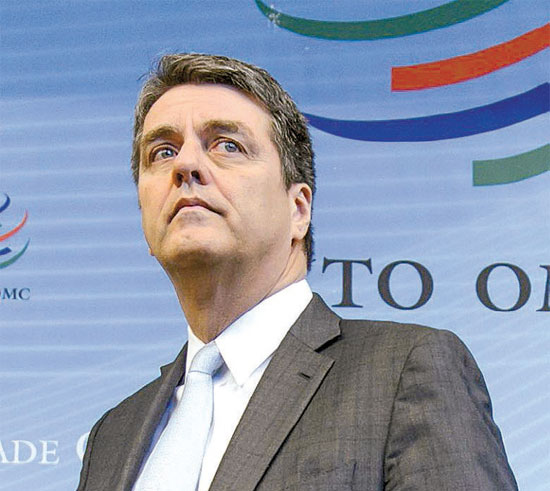 O diretor-geral da OMC, Roberto Azevdo, em Genebra