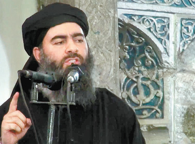 Reproduo de vdeo mostra o lder do EI, Abu Bakr al-Baghdadi