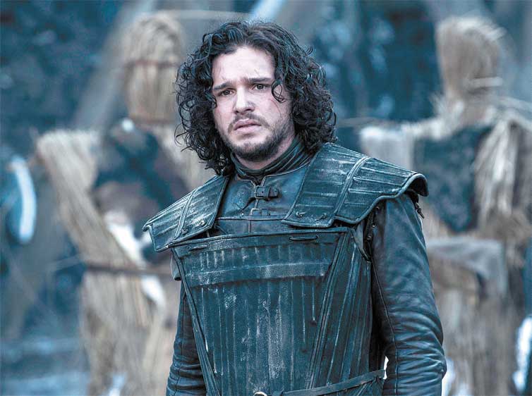 Jon Snow (Kit Harington), personagem alvo de teorias dos fs de &#145;Game of Thrones&#146;, em cena do quarto ano da srie
