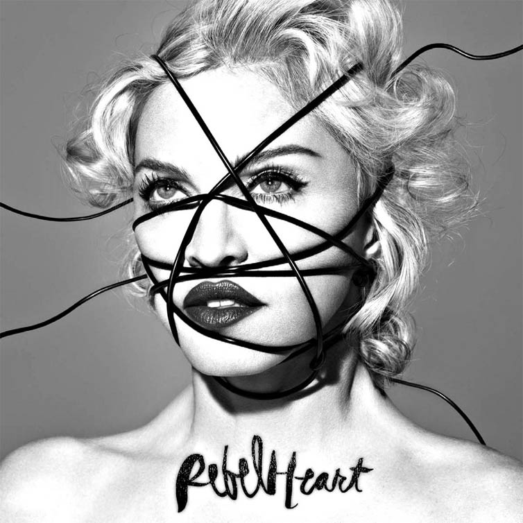 Madonna em capa do disco '&#145;Rebel Heart&#146;