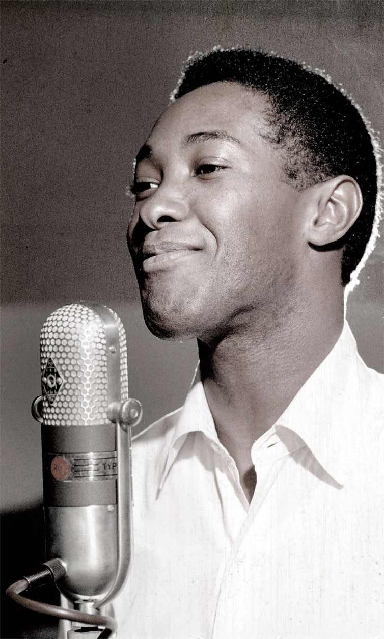 O cantor Sam Cooke em foto feita nos anos 1960