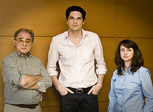 Arquitetos Hctor Vigliecca, Luciene Quel e Ronald Werner Fiedler na sede de seus escritrios nos Jardins, em So Paulo.