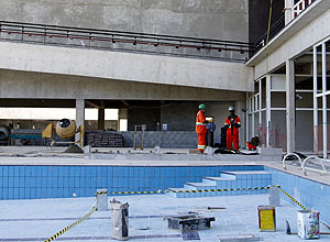 Construção do Sesc Santo Amaro; novas unidades estão previstas na capital paulista até 2015