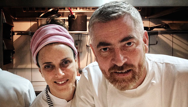 Helena Rizzo e Alex Atala no Man, onde promoveram jantar a quatro mos com ingredientes de produtores locais