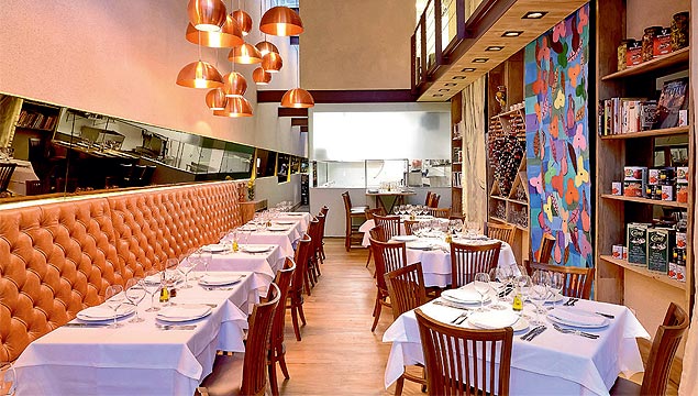 Ambiente do Max Abdo Bistr, novo restaurante nos Jardins, que tem um menu diferente a cada dia, no almoo e no jantar
