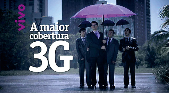 Cena da campanha 2011/2012 do servi�o de 3G da Vivo, criada pela ag�ncia Y&R