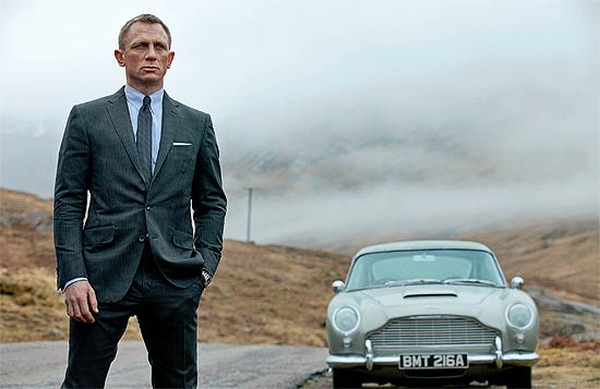 James Bond no filme recém-lançado "007 - Operação Skyfall", vivido pelo ator Daniel Craig