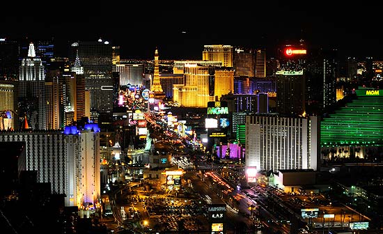 Vista de Las Vegas, nos EUA
