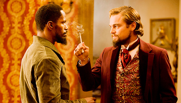 Leonardo DiCaprio e Jamie Foxx, em cena do filme 'Django Livre', de Quentin Tarantino