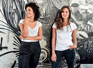 Priscila Sabar, 28, e Nina Loscalzo, 29, promovem roteiros