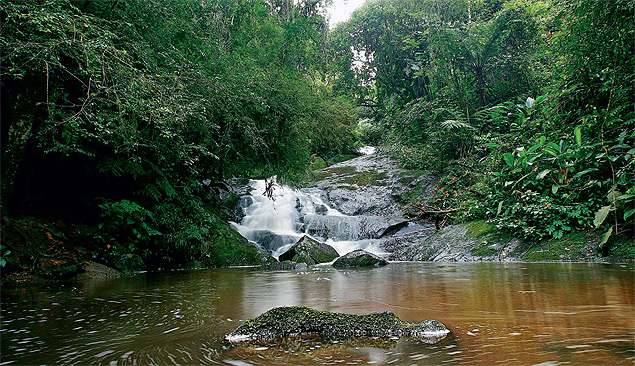 Cachoeira do Parque Estadual da Cantareira; reserva est na lista dos que podem ser 'privatizados
